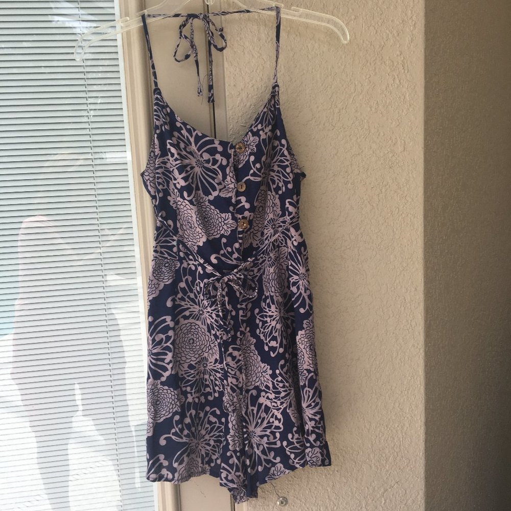 Summery Floral Boho Romper S